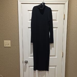 Polo by Ralph Lauren Elegant Black Long Sleeve Dress